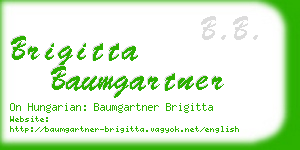 brigitta baumgartner business card
